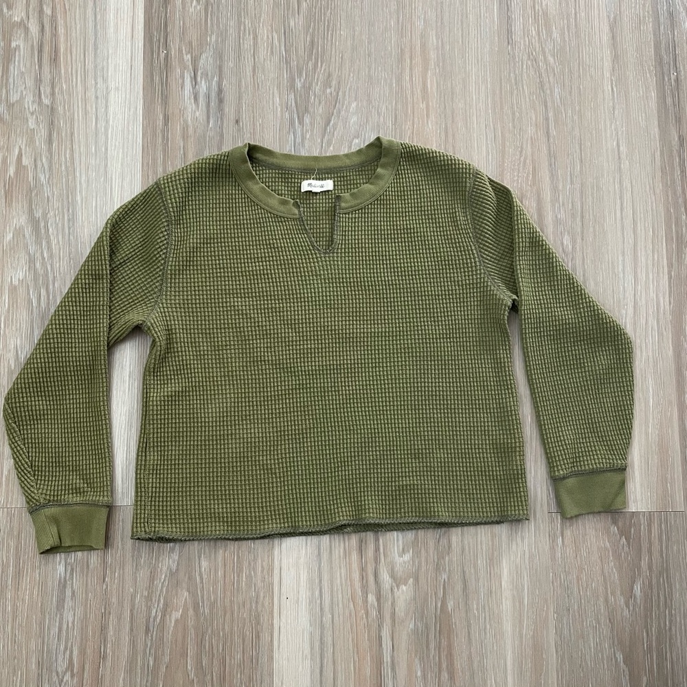 Madewell Olive Green Long Sleeve Shirt